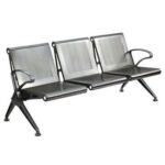 Chayrs Silver Fix Three Seater Sofa in Chrome & Iron