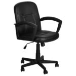 Chayrs Black Revolving Adjustable Medium Back Chair