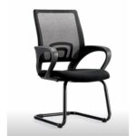 Chayrs Visitor Not Adjustable Chair in Mesh Back & Chrome