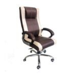Chayrs Revolving Adjustable Boss Chair in Leather & Steel