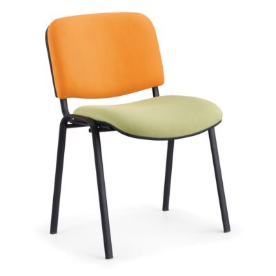 Chayrs Orange Fix Vistior Chair in Cotton & Iron Frame