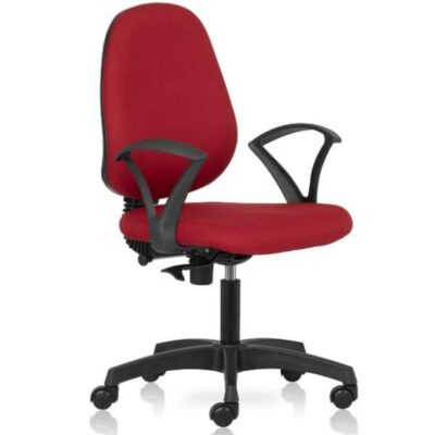 Chayrs Revolving Adjustable  Medium Back Chair in Fiber Base