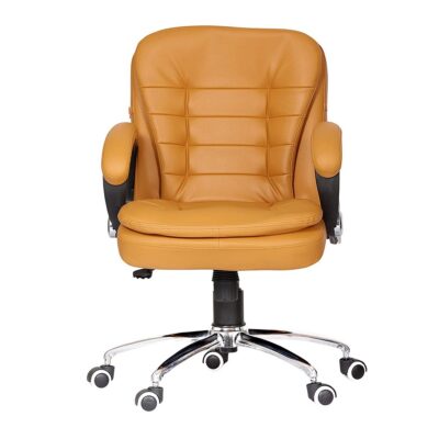 Chayrs Yellow Revolving Adjustable Medium Chair in Steel