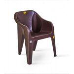 Highway Brown Plastic Chair with 1 Year Guarantee