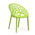 Nilkamal Green crystal Plastic Chair with 1 Year Guarantee 