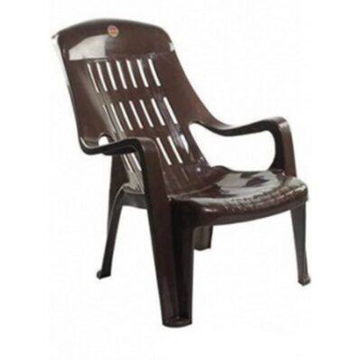 Radha Gold Brown Futura Plastic Chair in 1 Year Guarantee